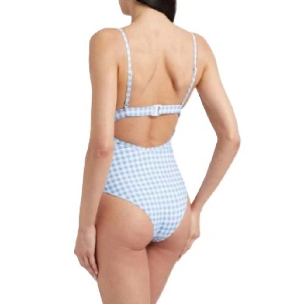 HVN Gingham One Piece Swimsuit - Women's Small NEW WITH TAGS - Picture 3 of 8